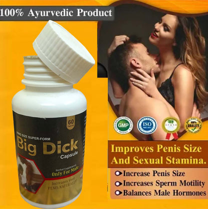 Big Dick Capsule King Size Super From Herbal Supplement Only for Male Increases Your Penis Naturally 60 Capsule